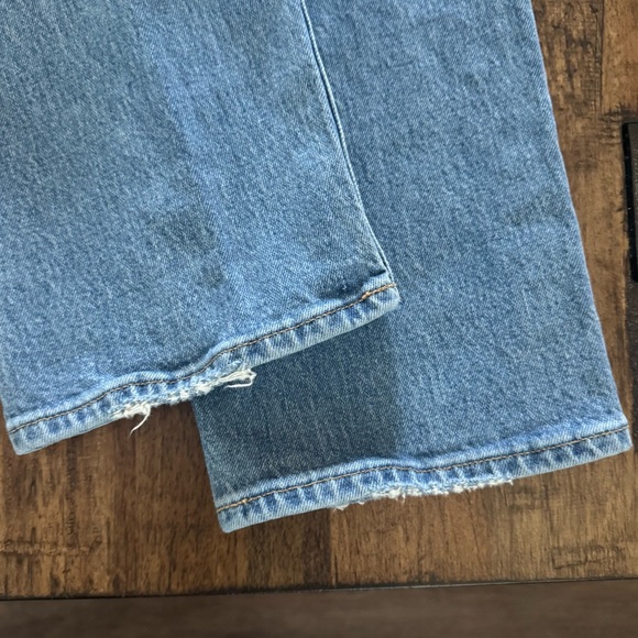 6S Abercrombie & Fitch The 90s Straight Low Rise Jeans 28 or 6 short - Picture 10 of 13